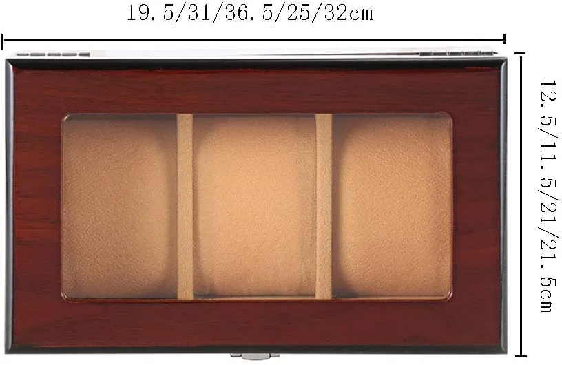 Jewelry Storage Window Display Box Jewelry Storage Box Multi-Function Watch Storage Box descent eminent activate craftspeople High-Grade Wooden Multi-Digit Watch Box with Lock 3/5/6/8/10-digit Bracelet 