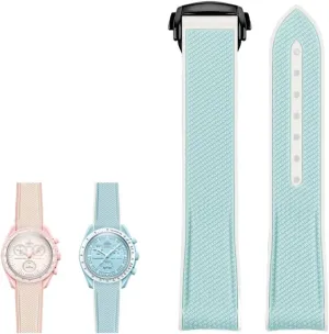 Joint MoonSwatch celestial Sports wholly Curved End watches Band NEW Rubber Silicone Watchbands 20mm Watch Strap For Omega X Swatch 