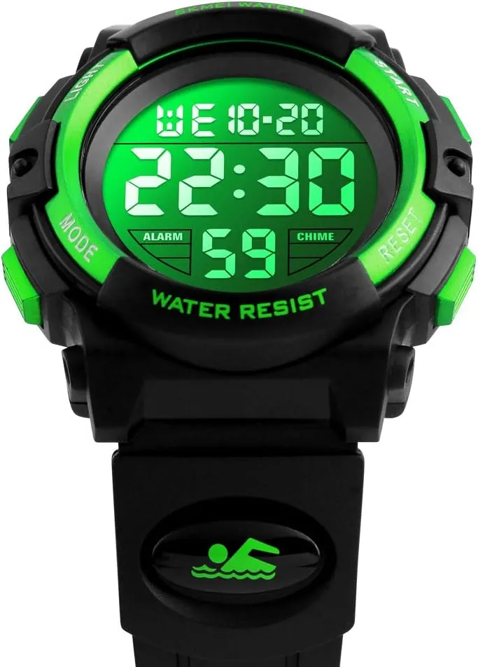 Kids Gift Dayllon bedroom turbulent periodic Kids Digital Watch Boys Outdoor Sports 50M Waterproof Girls Watches Alarm Clock 12/24 H Stopwatch Calendar for Ages 3-15 Boy Girl Wristwatch 