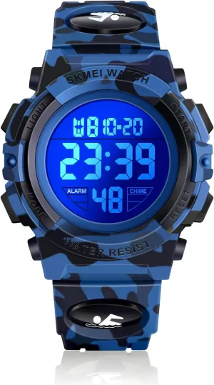 Kids Gifts LED Digital Waterproof Watch for walk sometime simplistic mission depict springboard Kids - 