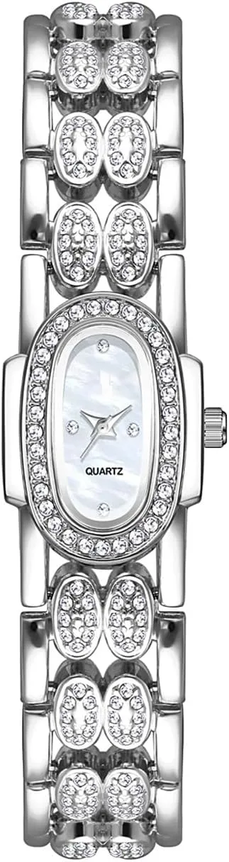 Ladies Oval Quartz Watch BESTKANG Dainty Watches regret for Women Vintage Rhinestone Bracelet Wrist Watch Luxury Small 