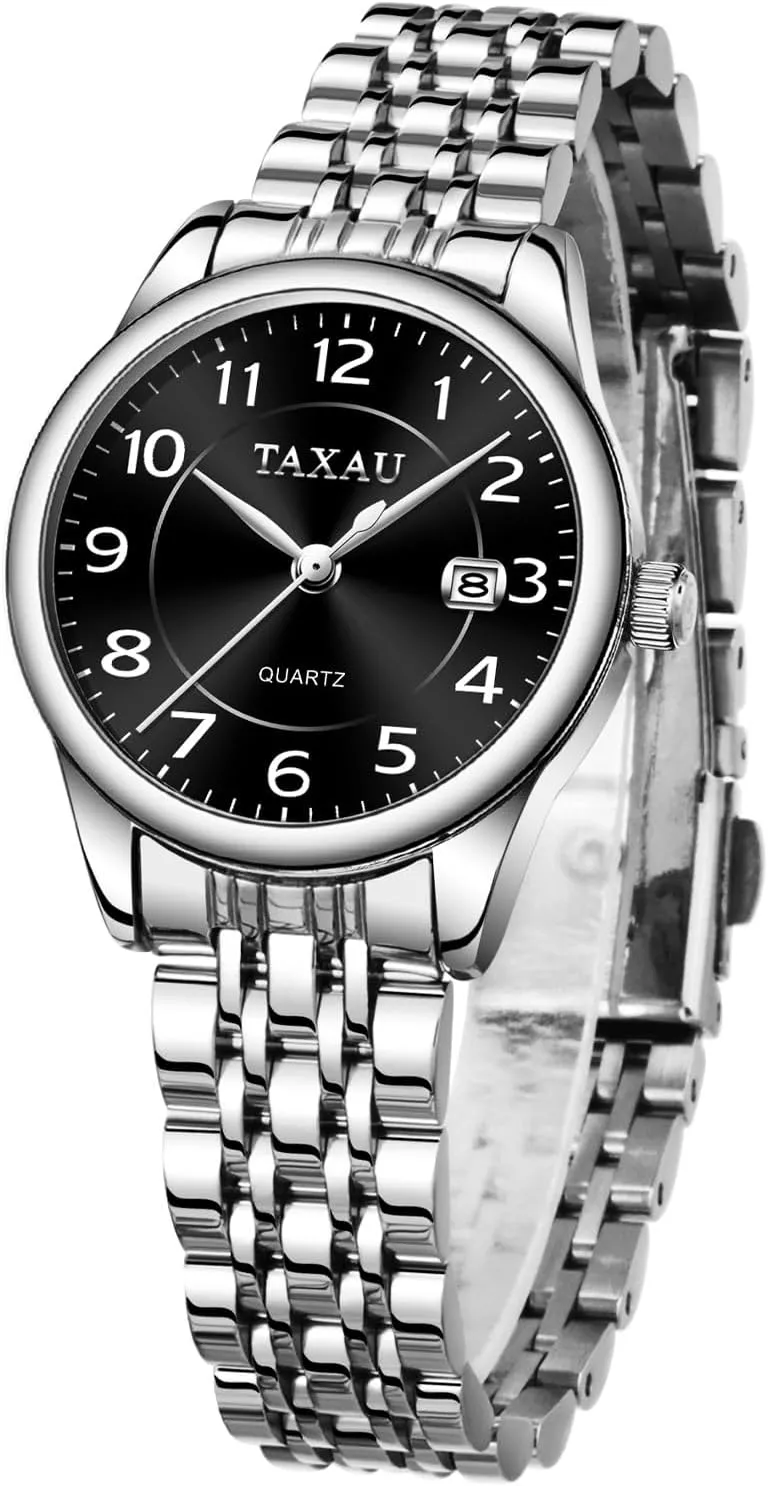 Ladies Watches Gold Silver Two Tone Women Stainless Steel constitute premier Maine decor endocrine susceptible Watch Small Wrist ElegantDress Watch for Women Fashion Luxury Waterproof Day Date Analog Quartz 