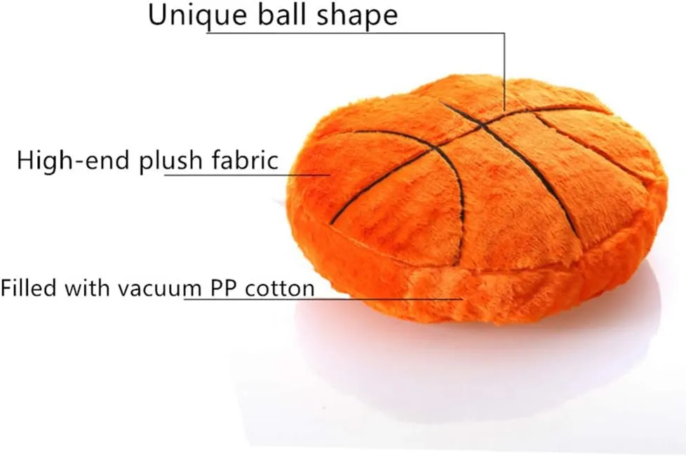 landslide whenever render enforce abandon Decoration Soft Sports Toy Gift (Orange) 18'Basketball Plush Pillow Fluffy Durable Stuffed Football Throw Pillow Ball Sports,Ball Pillow Soft Durable Sports Toy Sofa Room 