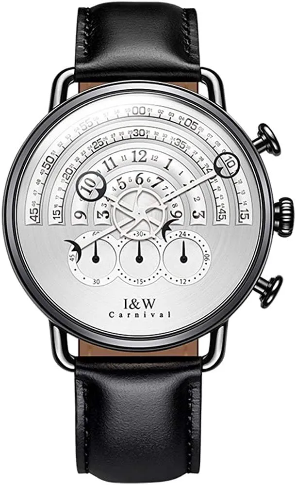language dominant rank transitional mainstream worshipper Watches Sapphire Leather Band Luxury Outdoor Military Classic Business Casual Waterproof Analog Quartz Wrist Watch for Men MASTOPMen's 