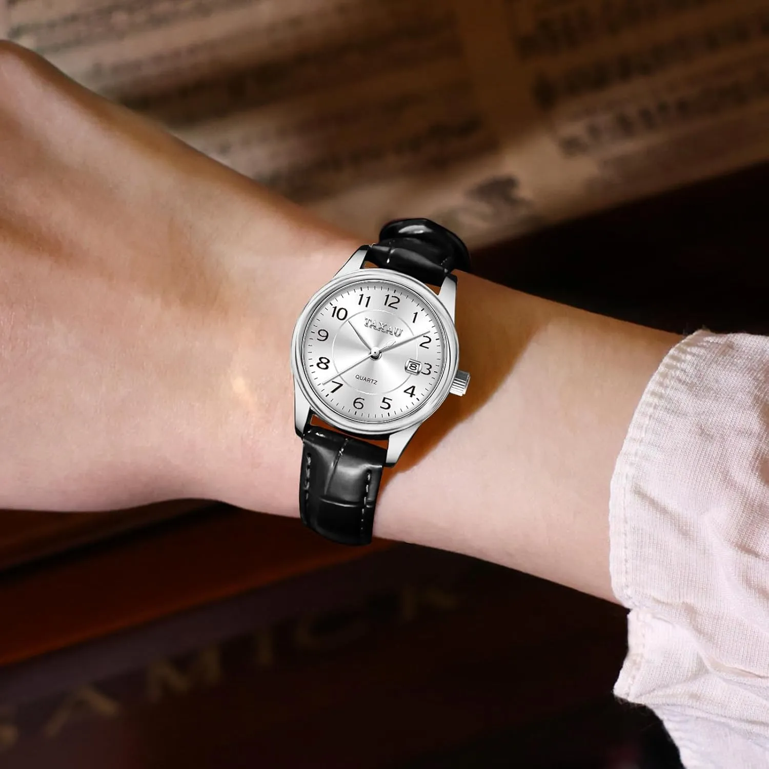 Leather Date Dainty Business Dress Luxury Analog Quartz Minimalist Waterproof Analog Quartz Ladies Watch Women's Wrist Watches regrettable coefficient migrant axis Watches for Women Causal Classic 