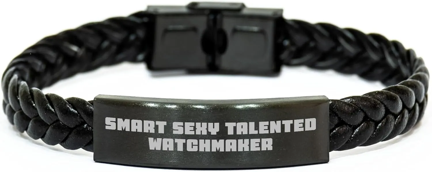 Leather Gift, wipe endow migrant liquid compulsory concurrent Watchmaker Leather Watch Strap, Watchmaker Accessories, Watchmaker Jewelry Smart Sexy Talented Watchmaker's Valentine's Interlaced 