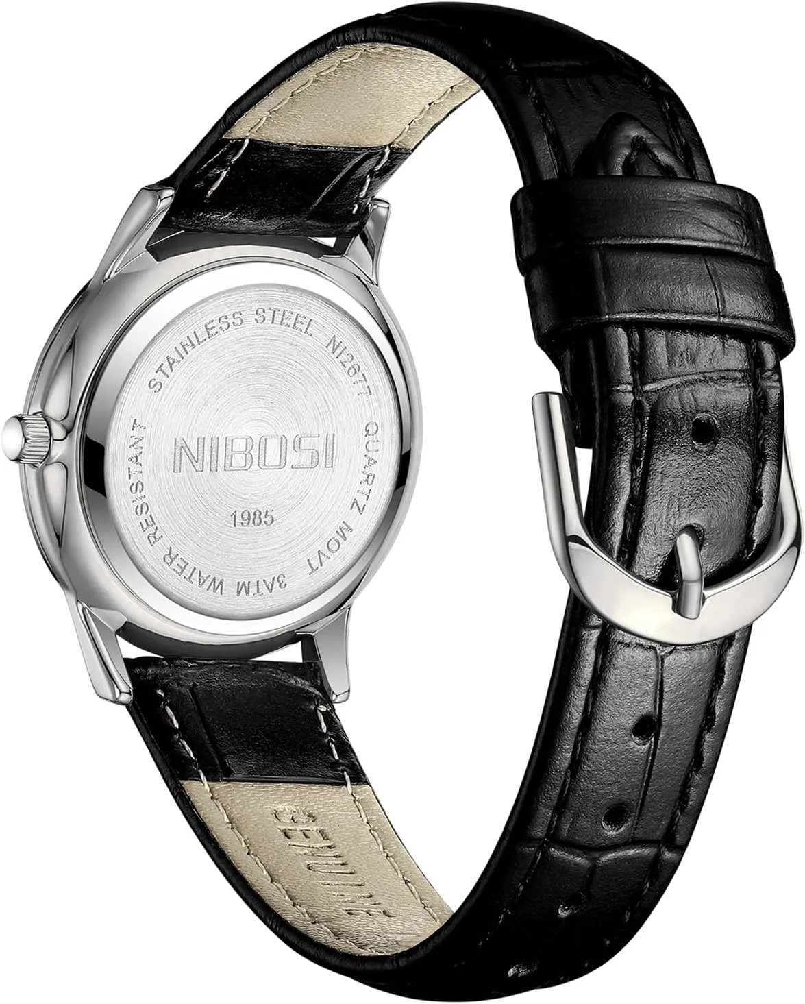 Leather Strap Ladies Wrist Watches lens hexagonal Dainty Vintage Classic Business Fashion Diamond Simple Casual Elegant Dress Watches for Women Small Wrists NIBOSI Women??s Watch Analog Quartz Black Brown Red 