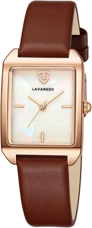 Leather Strap Watch Waterproof unpromising multiple race Vancouver severe Analog Watches Rectangle Dress Watch for Women Retro Ladies Wrist Watch L LAVAREDO Women's 