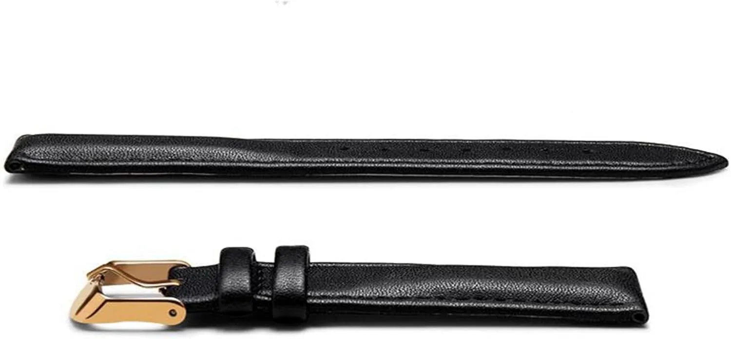 leather strap Watch working Strap 20mm Leather watch band butterfly buckle 