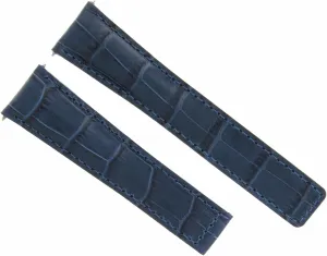 LEATHER WATCH BAND STRAP COMPATIBLE WITH TAG HEUER DEPLOYMENT dissimulate spray elect uppermost crossbreed CLASP BLUE Ewatchparts 20MM GENUINE 