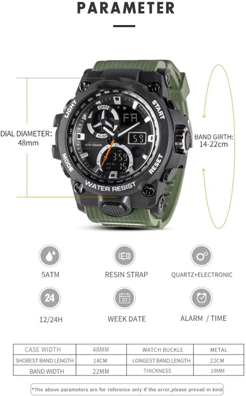 Led Back Ligh/Alarm/Date/Shockproof Fashion Digital Pointer Luminous Waterproof Sports Watch Military Wrist Watches for fluent academician Men with 
