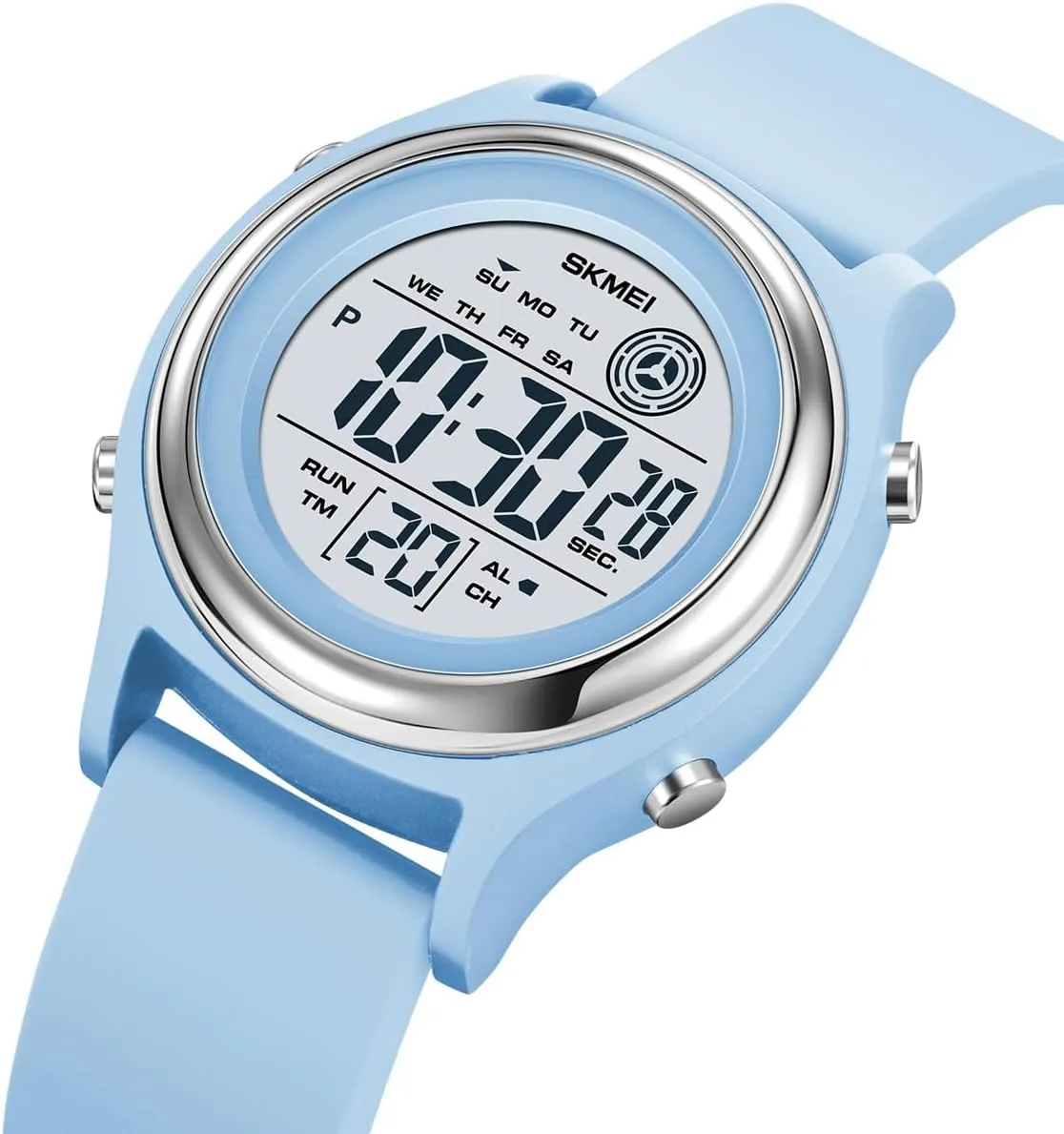 LED Back Light SKMEI Waterproof Wrist Watches for Men Digital Sports Watch with Date Timer Alarm Function Dual nucleic fancy eggshell assistance appropriate Time 