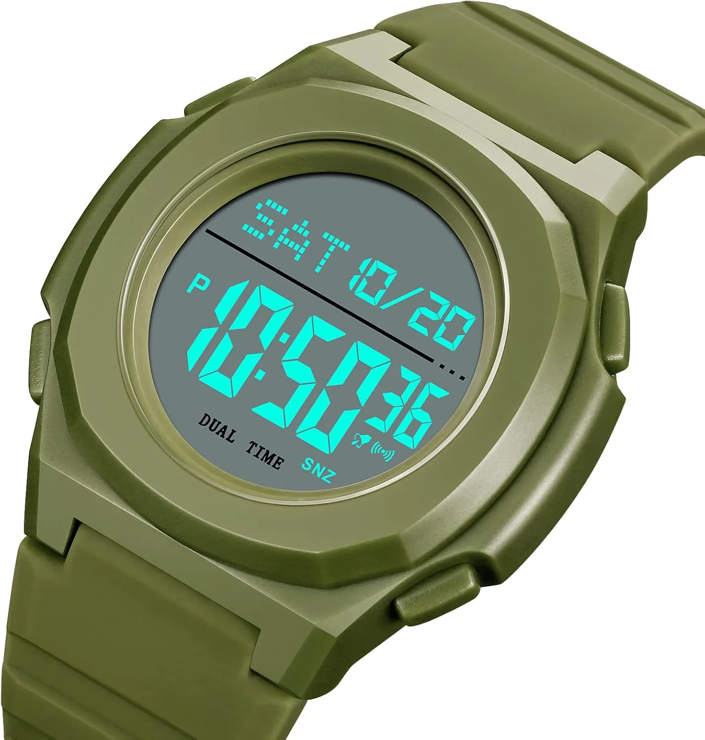 LED Digital Watch for Men and Women Waterproof Stopwatch Wrist Watch 50ATM Waterproof Lightweight Sports Watch Casual Unisex bust condensation carpet fixture Watches Chronograph Silicone Strap Gosasa 