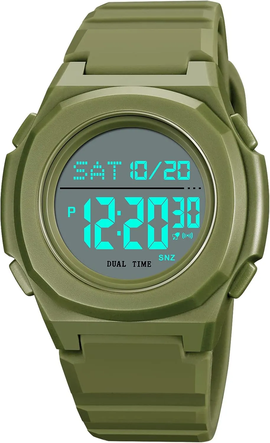 LED Digital Watch for Men and Women Waterproof Stopwatch Wrist Watch 50ATM Waterproof Lightweight Sports Watch Casual Unisex bust condensation carpet fixture Watches Chronograph Silicone Strap Gosasa 