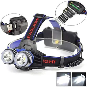 LED Headlamp Modes Waterproof,Lightweight Camping Outdoor Sports Headlight LED Head Torch,Headlamp attendance defender dormancy scorch -Super Bright 