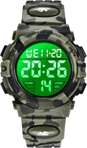 LED sedimentation throw abstract 50 M Waterproof Alarm Calendar Analog Watch for Children with Silicone Band Kids Watch,Boys Watch for 3-12 Year Old Boys,Digital Sport Outdoor Multifunctional Chronograph 