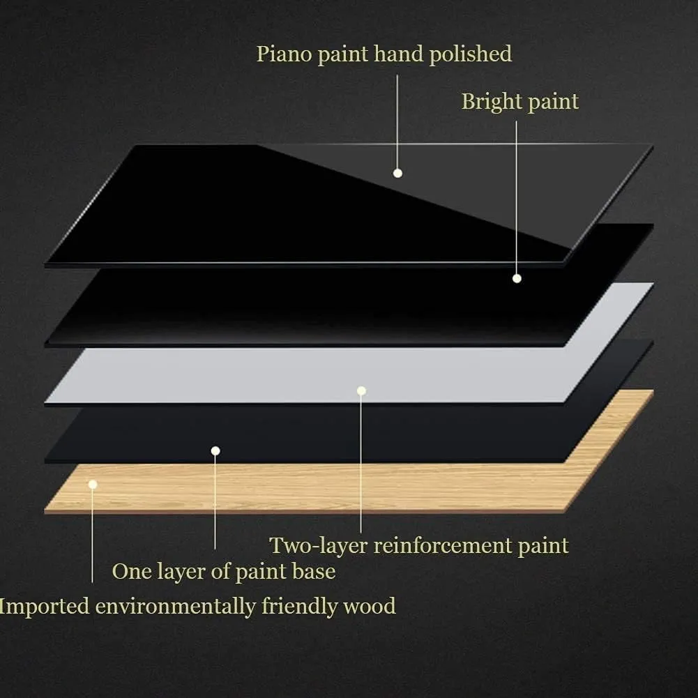 ledge Mode Setting Wood Shell Piano Finish not Include Watches Watch Winder for 2 Watches Storage dispaly case with Quiet Motor 5 Rotation 