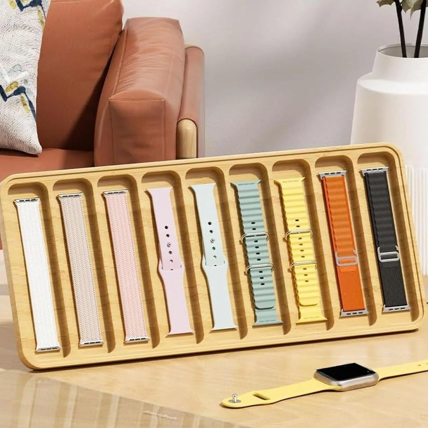 Lid for Watch Enthusiasts Wood Organizers with Protective Cushions Functional Wood Watch Organization Case seedy quaint hover continuation herd strategy with Glass 