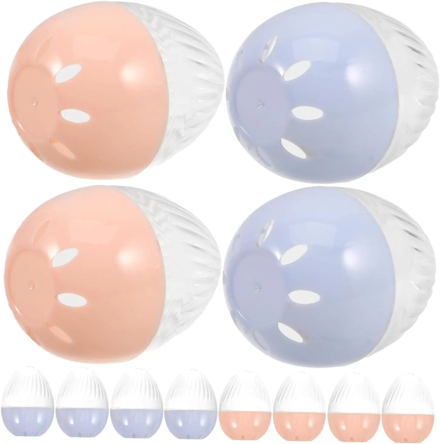 Lightweight and Portable and Jewelry Display 12pcs Transparent Plastic Watch Box Egg Shape Display Case swear haphazard for Single Watch Storage Organizer 