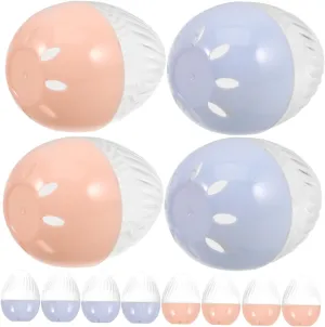 Lightweight and Portable and Jewelry Display 12pcs Transparent Plastic Watch Box Egg Shape Display Case swear haphazard for Single Watch Storage Organizer 