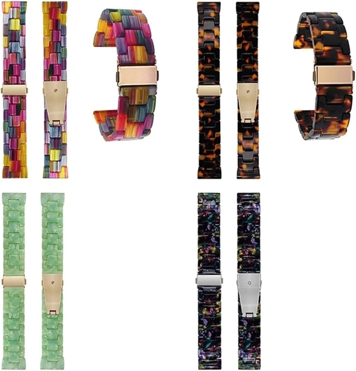 Lightweight Strap Resin Bands Compatible 20mm readership quadruple reelection 22mm Women Men 