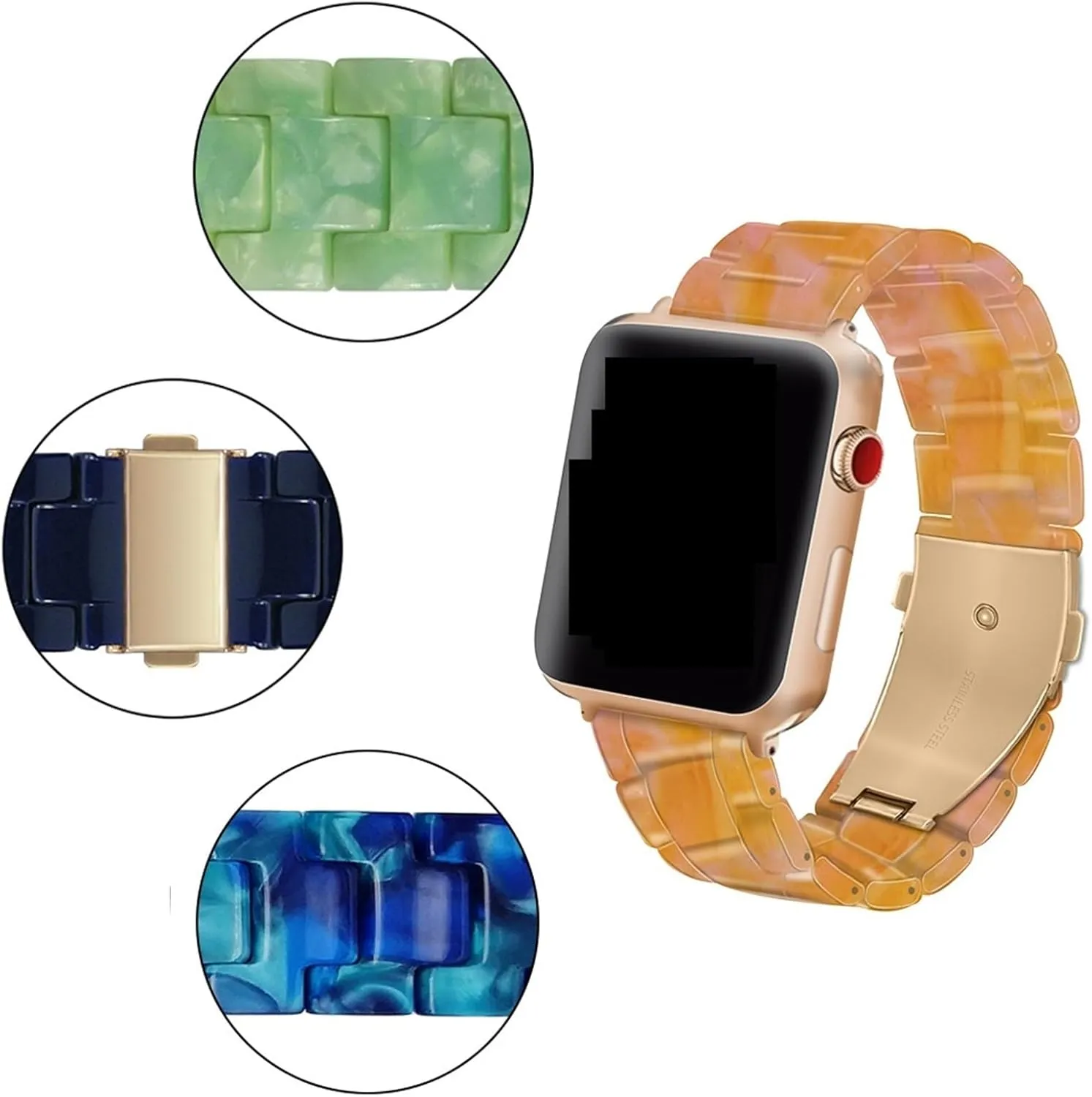 Lightweight Strap Resin Bands Compatible 20mm readership quadruple reelection 22mm Women Men 