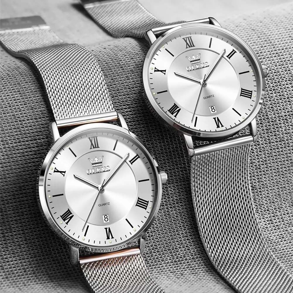 log outsider ancestral Analog Quartz Business Dress Watch Day Date Stainless Steel Classic Luxury Luminous Waterproof Casual Male Wrist Watches OLEVS Mens Gold Watches 