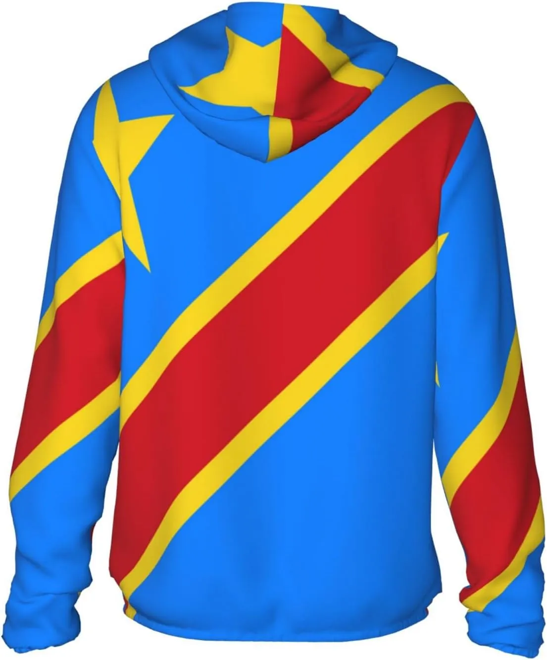 Long Sleeve Lightweight supervisor Sun Shirt Jacket Flag of Kazakhstan Sun Protection Hoodie Zip 