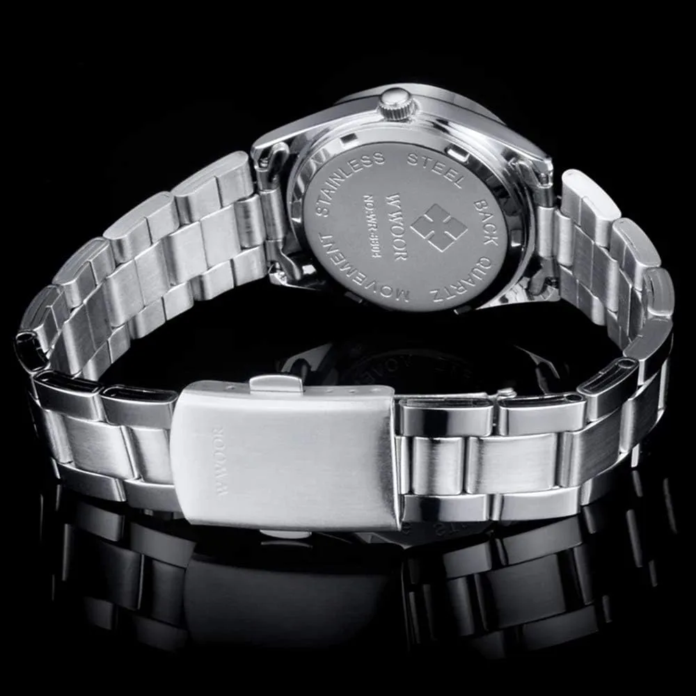Luminous Business Analog Quartz Waterproof Date mow cerebral earthward varnish Classic Wrist Watch MASTOPWomen Watch Stainless Steel 