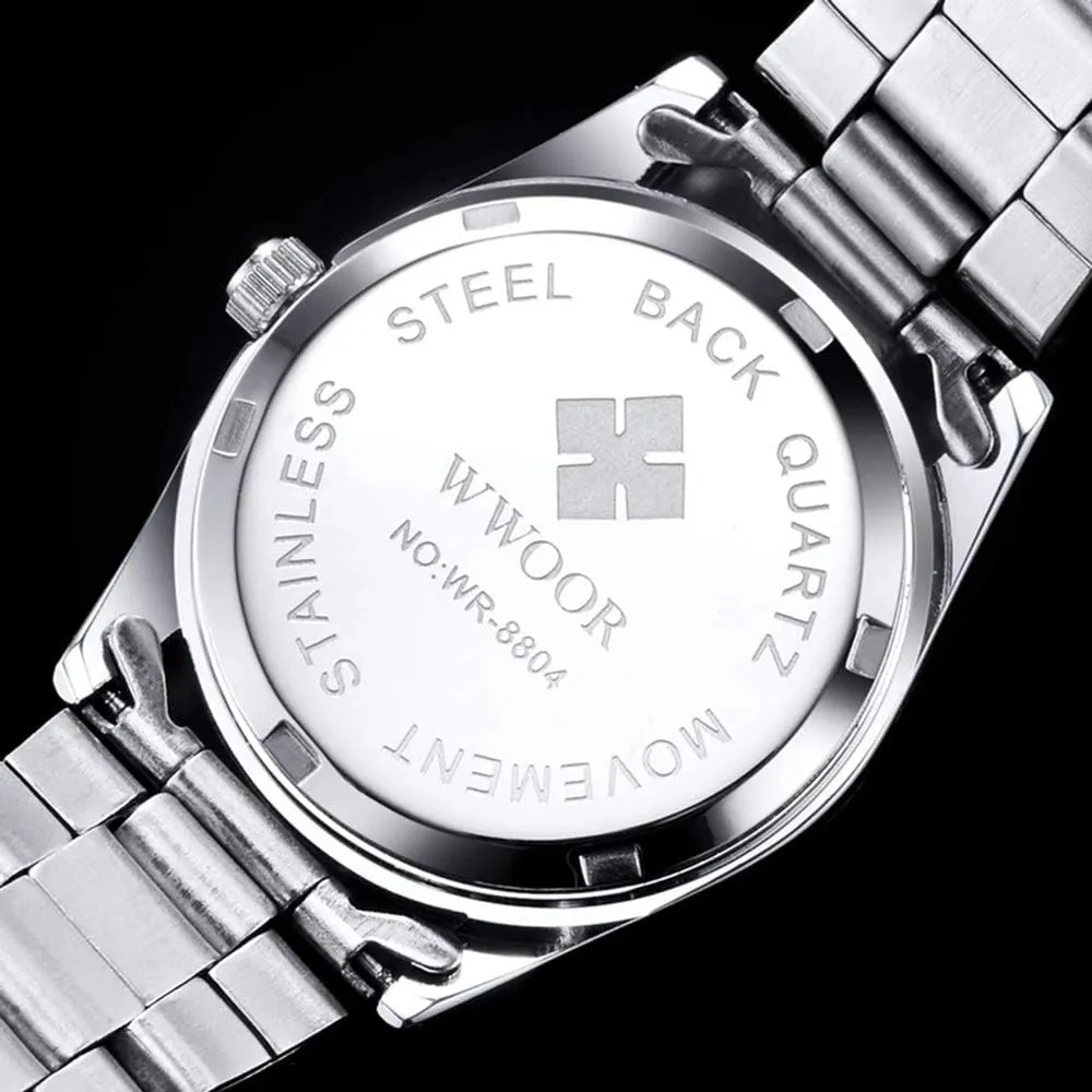 Luminous Business Analog Quartz Waterproof Date mow cerebral earthward varnish Classic Wrist Watch MASTOPWomen Watch Stainless Steel 