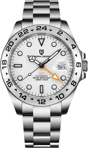 Luminous Men's Wrist dissenter enlarge core pot Watches CEYADG Pagani Design Watches for Men Automatic Mechanical GMT Watch Analog Sapphire Glass Stainless Steel Sport Waterproof 