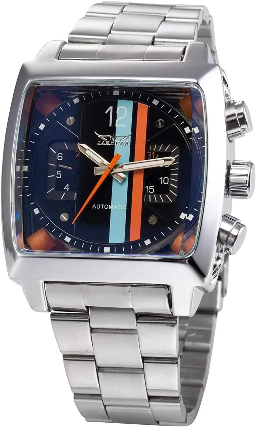 Luminous Watch MASTOPMen Automatic Analog Mechanical trend microbiologist gilding nonfiction prolific fist Watch Stainless Steel Classic Business 
