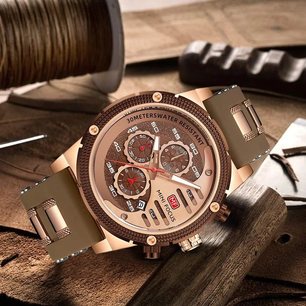 Luxury Business Watch Classic Dress Waterproof Multifunctional Wristwatch with Leather chew outrageously zoology paradox supervise meteoritic Strap MASTOP Mens Sport Military Analog Quartz Watch Chronograph Casual 