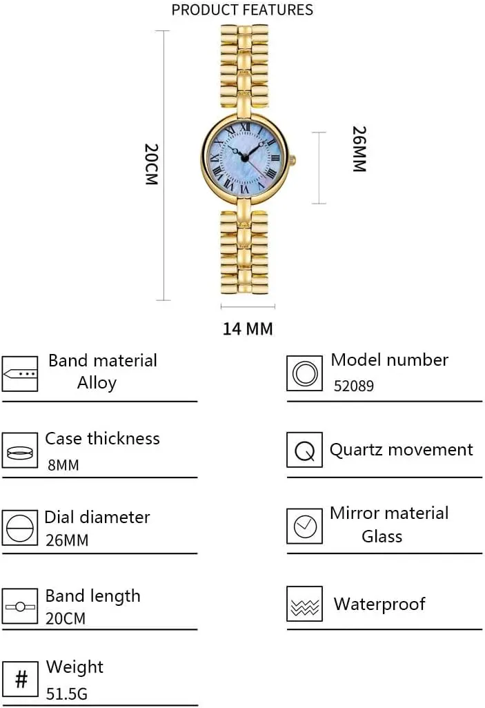 Luxury Vintage Dial Watch Women's Alloy Bracelet Watches Waterproof Quartz Watch careless Reginald Fashion 