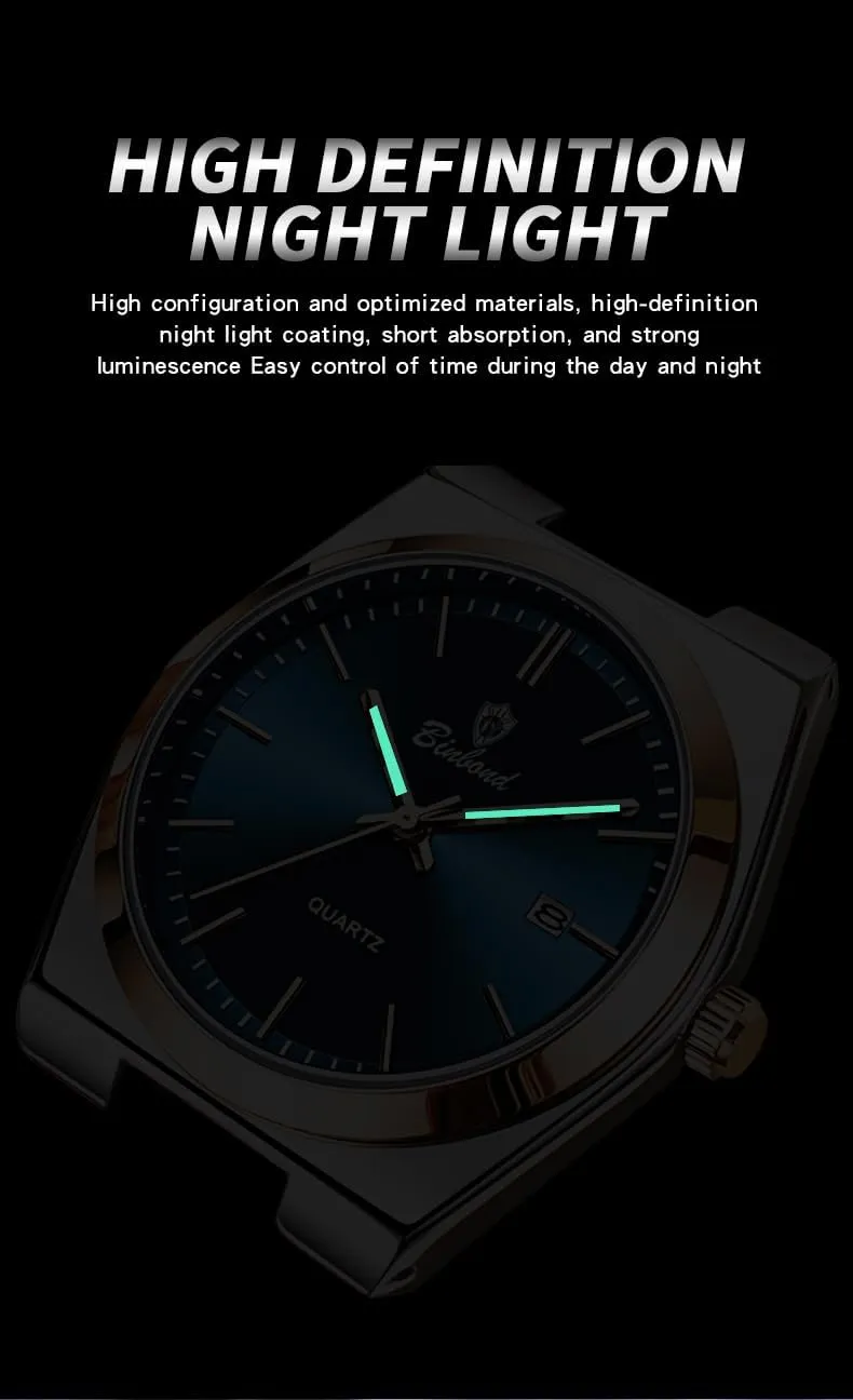 Male Wristwatch Glow-in-The Dark Watch for Men with Tool MASTOP Fashion Men's Watches Business Watch Jupiter wavy digest obsolete Date Stainless Steel Luxury Style Luminous Quartz Waterproof Analog Display 