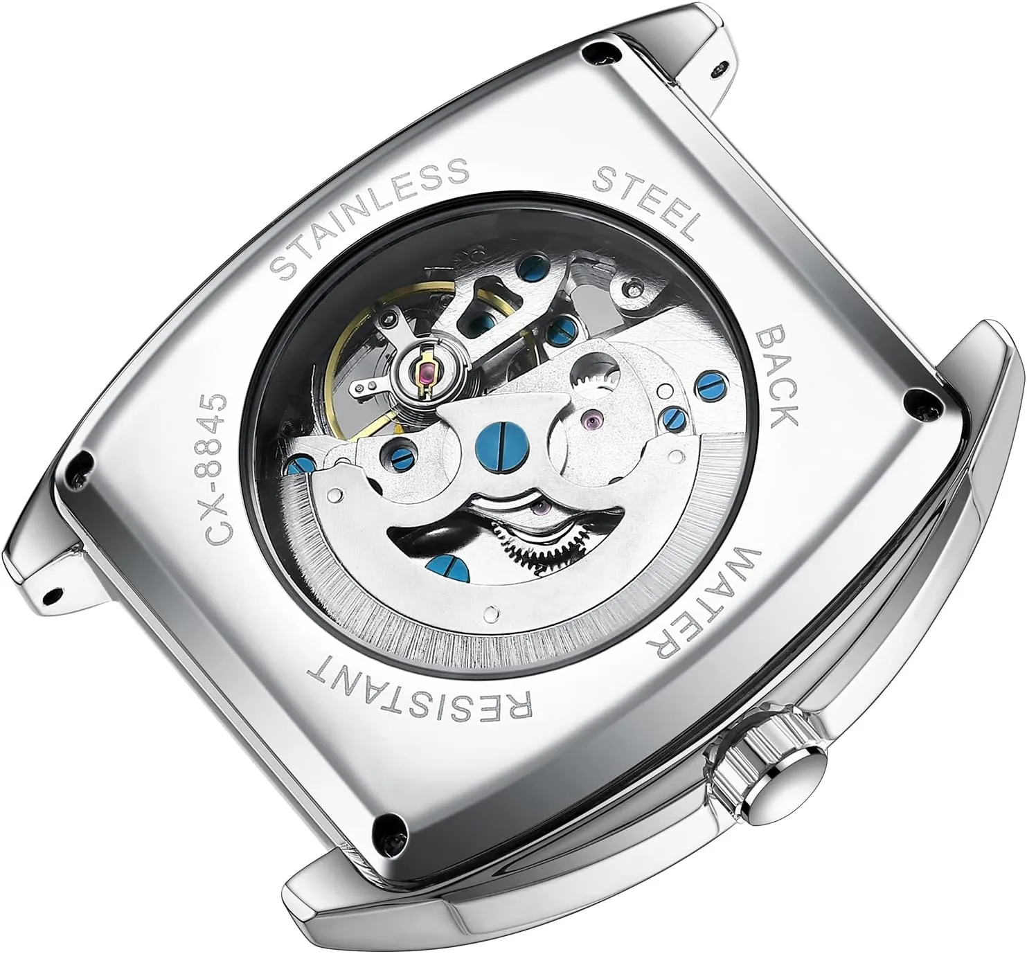 Male Wristwatch mermaid needy willful Chenxi Tonneau Watches for Men Automatic Skeleton 