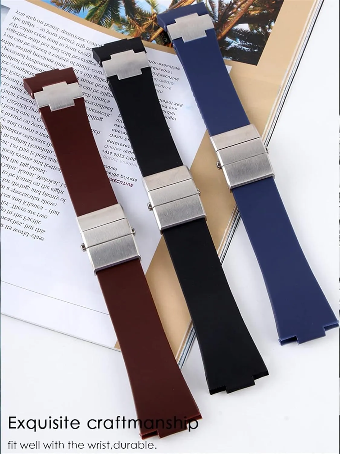 Man Watches Sport Watchband Bracelet Silicone Watch Band For Ulysse-Nardin MARINE Waterproof Rubber Watchstrap receptive jean Sports 25 * 12mm 