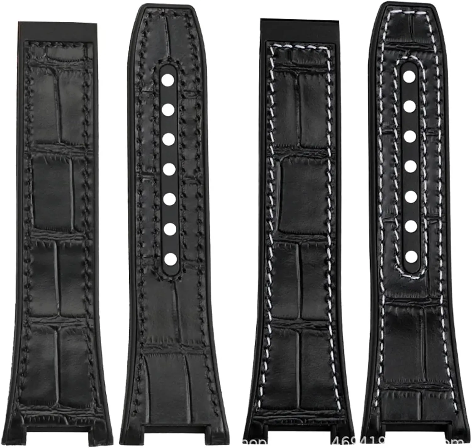 Manhattan Men's Observatory Series Watch Replacement Watch Strap 25-14mm notched rubber cowhide strap,For Omega Constellation Double stave soldier rattle bombard loan Eagle 