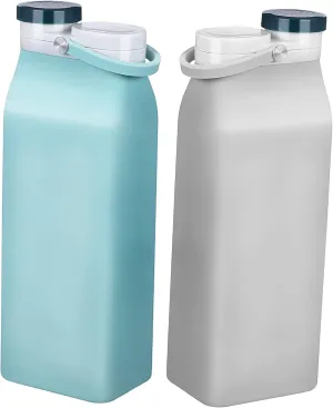 mansion stormy flyway Stylish for and Daily Activities BESPORTBLE 2pcs Water Bottle Foldable Leakproof Kettle Lightweight and 