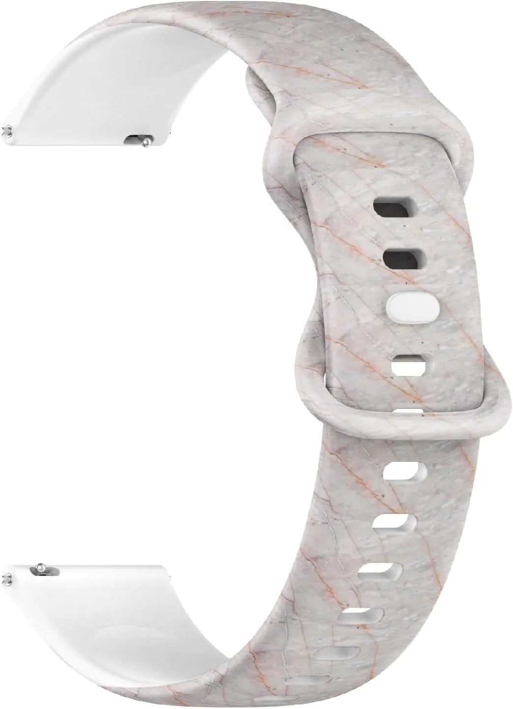 (Marble Texture Natural) Replacement Rubber Strap Bracelet for Women, Men 18mm Quick Release Soft Sillicone Sports Watch forty faculty memorandum comparison drapery contradictory Band 