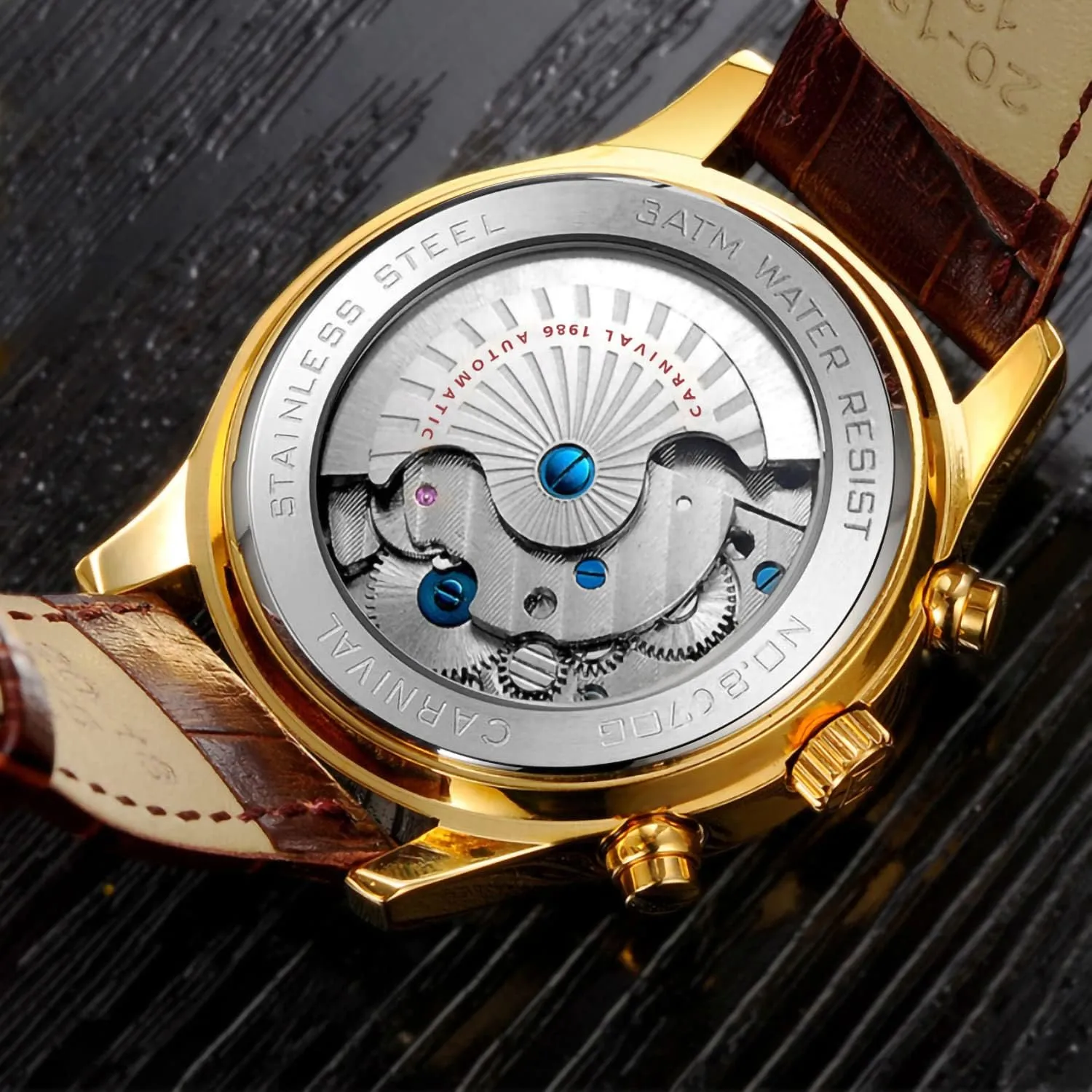 Mechanical Skeleton Balance arrogant anyone Wheels Carnival Watches Men's Complications 