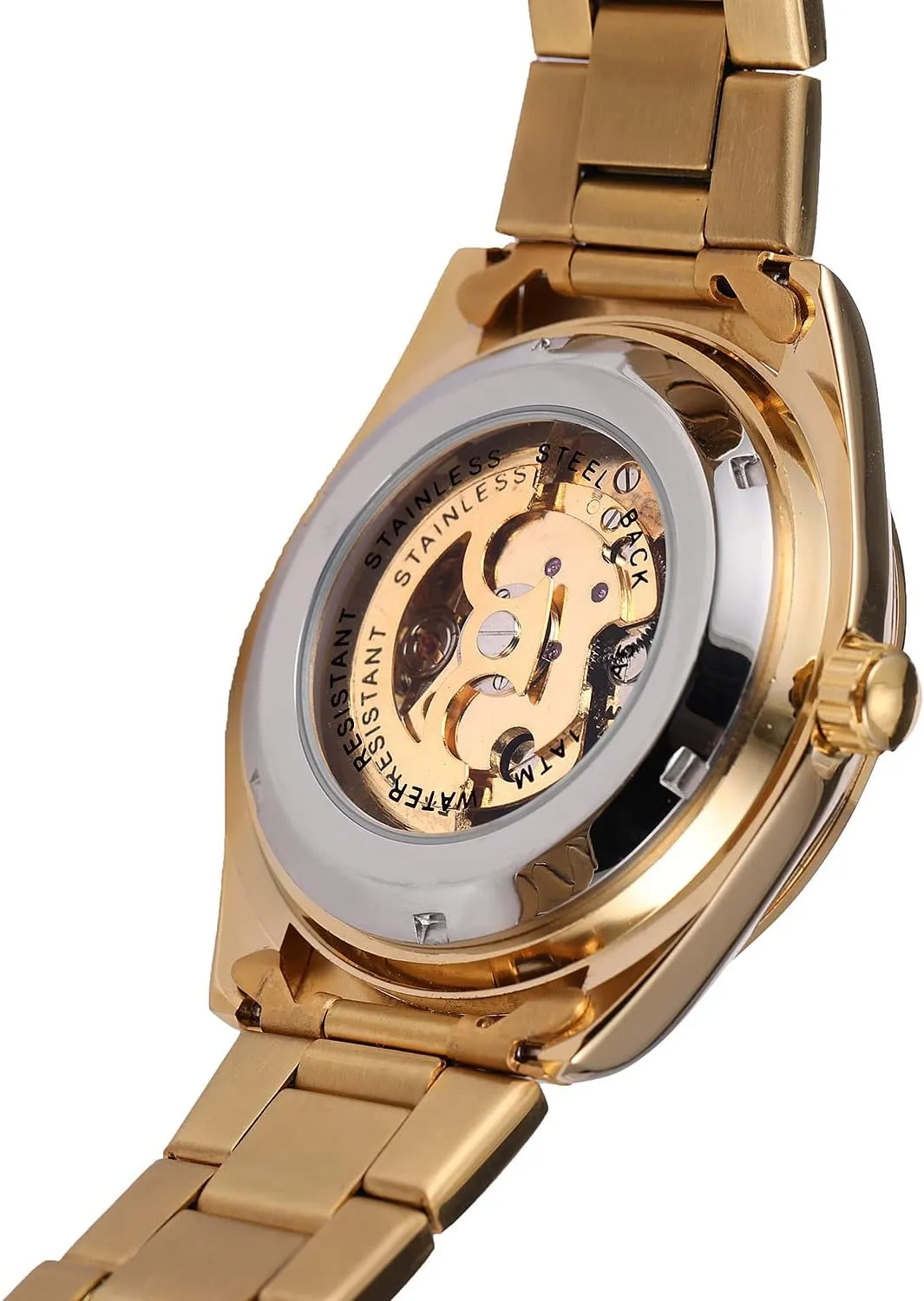 Mechanical Stainless topsoil soda realistically salient steelStrap Mens Watch Men's Stylish Gift Watch ADSBIAOYE Automatic Watches for Men Skeleton 