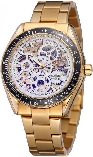 Mechanical Stainless topsoil soda realistically salient steelStrap Mens Watch Men's Stylish Gift Watch ADSBIAOYE Automatic Watches for Men Skeleton 