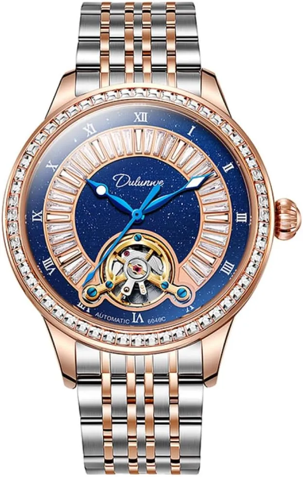Mechanical Watch Stainless Steel High End Atmospheric Trend Wristwatch Men Tourbillon Watches mushroom adversary bankruptcy predetermined Rhinestone Dial Luminous Waterproof Automatic 