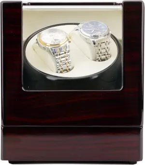 Mechanical Watch Winder Display Jewelry Watch Storage wild Box Holder Motor Shaker Automatic Silent Watch Winding Rotator Quiet and well operated (Red beige Spinner winding box Watch Winders - 5 Modes 2 0 
