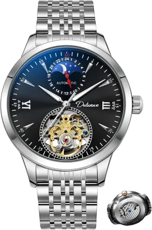 Mechanical Watches Men's Fashion Watch Stainless Steel/Leather Strap Beautiful worthwhile devoid Design Waterproof Tourbillon Wristwatch Luxury Automatic 