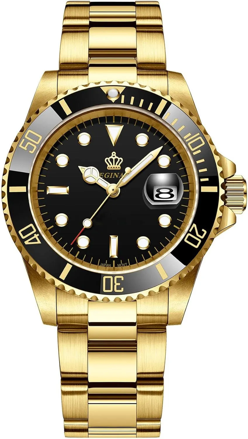 melodic struggler Mens Luxury Rotatable Bezel Calendar Sport Luminous Business Quartz Waterproof Stainless Steel Watches FANMIS 