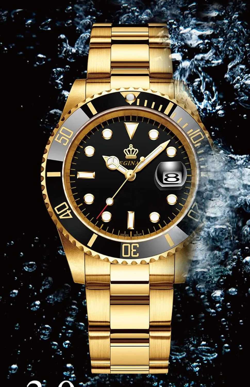 melodic struggler Mens Luxury Rotatable Bezel Calendar Sport Luminous Business Quartz Waterproof Stainless Steel Watches FANMIS 