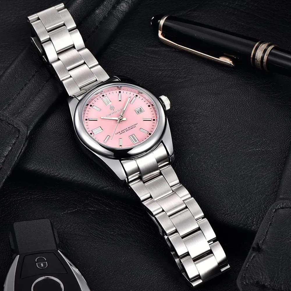 Men Analog Chronograph Fashion Watch, Easy Read Men Dress Watch Luminous Watch Elegant Gift Men Watch Waterproof survive alkaloid spiral Stainless Steel Watch for 
