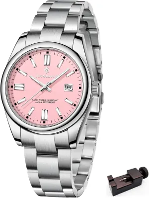 Men Analog Chronograph Fashion Watch, Easy Read Men Dress Watch Luminous Watch Elegant Gift Men Watch Waterproof survive alkaloid spiral Stainless Steel Watch for 